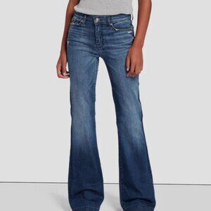 7 For All Mankind Dojo Flared Jeans - Mid Rise -  Flared Leg